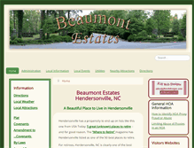 Tablet Screenshot of beaumontestates.org